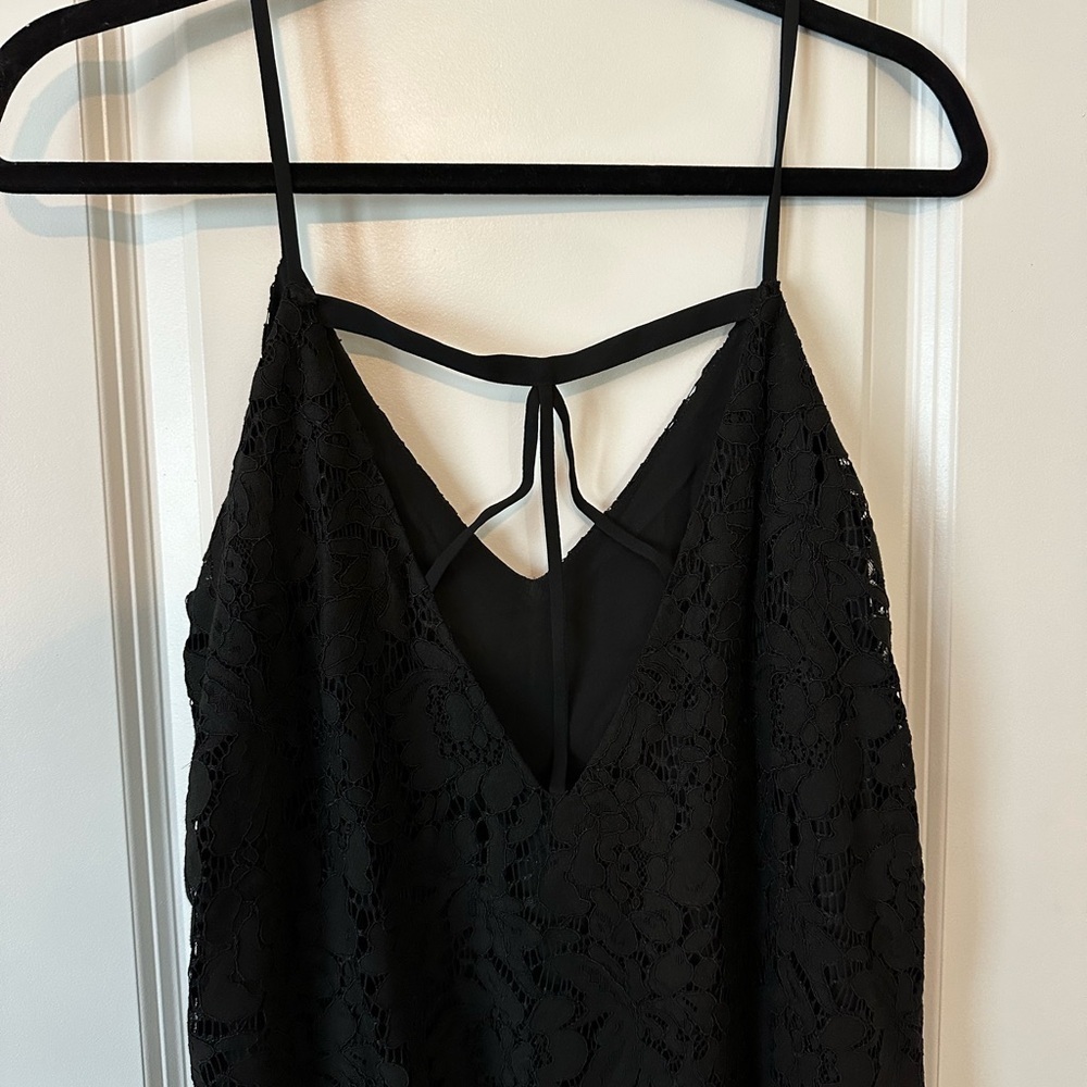 Chaser Elegant Black Lace Dress, size L - Picture 3 of 4
